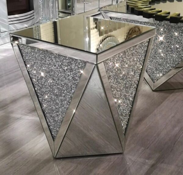 Diamond Crush | Prism Triangle Side Table E CC